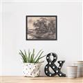 Picture of Sketched River _GroupedProduct_Rectangle_Landscape_Canvas_Framed_