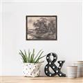 Picture of Sketched River _GroupedProduct_Rectangle_Landscape_Canvas_Framed_