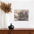Picture of Sketched River _GroupedProduct_Rectangle_Landscape_Canvas_Framed_