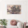 Picture of Sketched River _GroupedProduct_Rectangle_Landscape_Canvas_Framed_