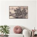 Picture of Sketched River _GroupedProduct_Rectangle_Landscape_Canvas_Framed_