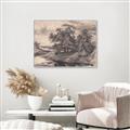 Picture of Sketched River _GroupedProduct_Rectangle_Landscape_Canvas_Framed_