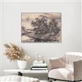 Picture of Sketched River _GroupedProduct_Rectangle_Landscape_Canvas_Framed_