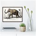 Picture of Indian Elephant _GroupedProduct_Rectangle_Landscape_Canvas_Framed_