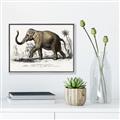 Picture of Indian Elephant _GroupedProduct_Rectangle_Landscape_Canvas_Framed_