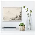 Picture of Riverside Sketched _GroupedProduct_Rectangle_Landscape_Canvas_Framed_