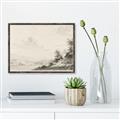 Picture of Riverside Sketched _GroupedProduct_Rectangle_Landscape_Canvas_Framed_