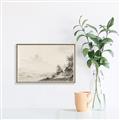 Picture of Riverside Sketched _GroupedProduct_Rectangle_Landscape_Canvas_Framed_