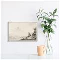 Picture of Riverside Sketched _GroupedProduct_Rectangle_Landscape_Canvas_Framed_