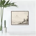 Picture of Riverside Sketched _GroupedProduct_Rectangle_Landscape_Canvas_Framed_