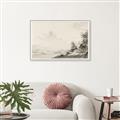 Picture of Riverside Sketched _GroupedProduct_Rectangle_Landscape_Canvas_Framed_