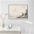 Picture of Riverside Sketched _GroupedProduct_Rectangle_Landscape_Canvas_Framed_