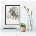 Picture of Trees on a Hill _GroupedProduct_Rectangle_Portrait_Canvas_Framed_