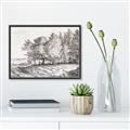 Picture of Windy Trees _GroupedProduct_Rectangle_Landscape_Canvas_Framed_