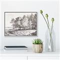 Picture of Windy Trees _GroupedProduct_Rectangle_Landscape_Canvas_Framed_