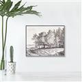 Picture of Windy Trees _GroupedProduct_Rectangle_Landscape_Canvas_Framed_