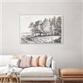 Picture of Windy Trees _GroupedProduct_Rectangle_Landscape_Canvas_Framed_