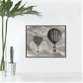 Picture of Sketched Airballoons _GroupedProduct_Rectangle_Landscape_Canvas_Framed_