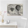 Picture of Sketched Airballoons _GroupedProduct_Rectangle_Landscape_Canvas_Framed_