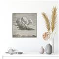 Picture of Sketched Clouds _GroupedProduct_Square_Canvas_Framed_
