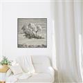 Picture of Sketched Clouds _GroupedProduct_Square_Canvas_Framed_