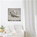 Picture of Sketched Clouds _GroupedProduct_Square_Canvas_Framed_
