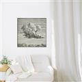 Picture of Sketched Clouds _GroupedProduct_Square_Canvas_Framed_