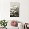 Picture of Mountain Peaks _GroupedProduct_Rectangle_Portrait_Canvas_Framed_