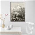 Picture of Mountain Peaks _GroupedProduct_Rectangle_Portrait_Canvas_Framed_