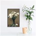Picture of petals white _GroupedProduct_Rectangle_Portrait_Canvas_Framed_