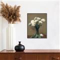 Picture of petals white _GroupedProduct_Rectangle_Portrait_Canvas_Framed_