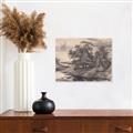 Picture of Sketched River _GroupedProduct_Rectangle_Landscape_Unframed_Print_Only_