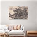 Picture of Sketched River _GroupedProduct_Rectangle_Landscape_Unframed_Print_Only_