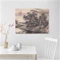 Picture of Sketched River _GroupedProduct_Rectangle_Landscape_Unframed_Print_Only_
