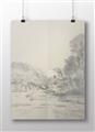 Picture of Sketched Creek _GroupedProduct_Rectangle_Landscape_Unframed_Print_Only_