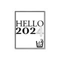 Picture of Hello 2024 _GroupedProduct_Rectangle_Portrait_Canvas_Framed_