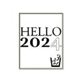 Picture of Hello 2024 _GroupedProduct_Rectangle_Portrait_Canvas_Framed_