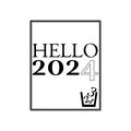 Picture of Hello 2024 _GroupedProduct_Rectangle_Portrait_Canvas_Framed_