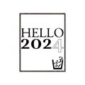 Picture of Hello 2024 _GroupedProduct_Rectangle_Portrait_Canvas_Framed_
