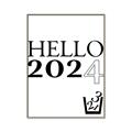 Picture of Hello 2024 _GroupedProduct_Rectangle_Portrait_Canvas_Framed_