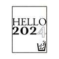Picture of Hello 2024 _GroupedProduct_Rectangle_Portrait_Canvas_Framed_