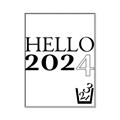 Picture of Hello 2024 _GroupedProduct_Rectangle_Portrait_Canvas_Framed_