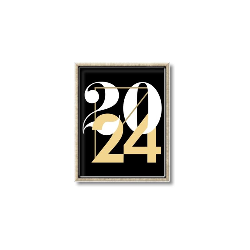 Picture of 2024 Gold  _GroupedProduct_Rectangle_Portrait_Canvas_Framed_