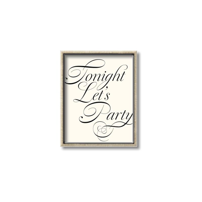 Picture of Tonight Let's Party _GroupedProduct_Rectangle_Portrait_Canvas_Framed_