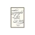 Picture of Tonight Let's Party _GroupedProduct_Rectangle_Portrait_Canvas_Framed_