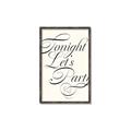 Picture of Tonight Let's Party _GroupedProduct_Rectangle_Portrait_Canvas_Framed_