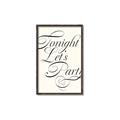Picture of Tonight Let's Party _GroupedProduct_Rectangle_Portrait_Canvas_Framed_