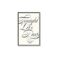 Picture of Tonight Let's Party _GroupedProduct_Rectangle_Portrait_Canvas_Framed_