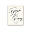 Picture of Tonight Let's Party _GroupedProduct_Rectangle_Portrait_Canvas_Framed_