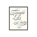 Picture of Tonight Let's Party _GroupedProduct_Rectangle_Portrait_Canvas_Framed_